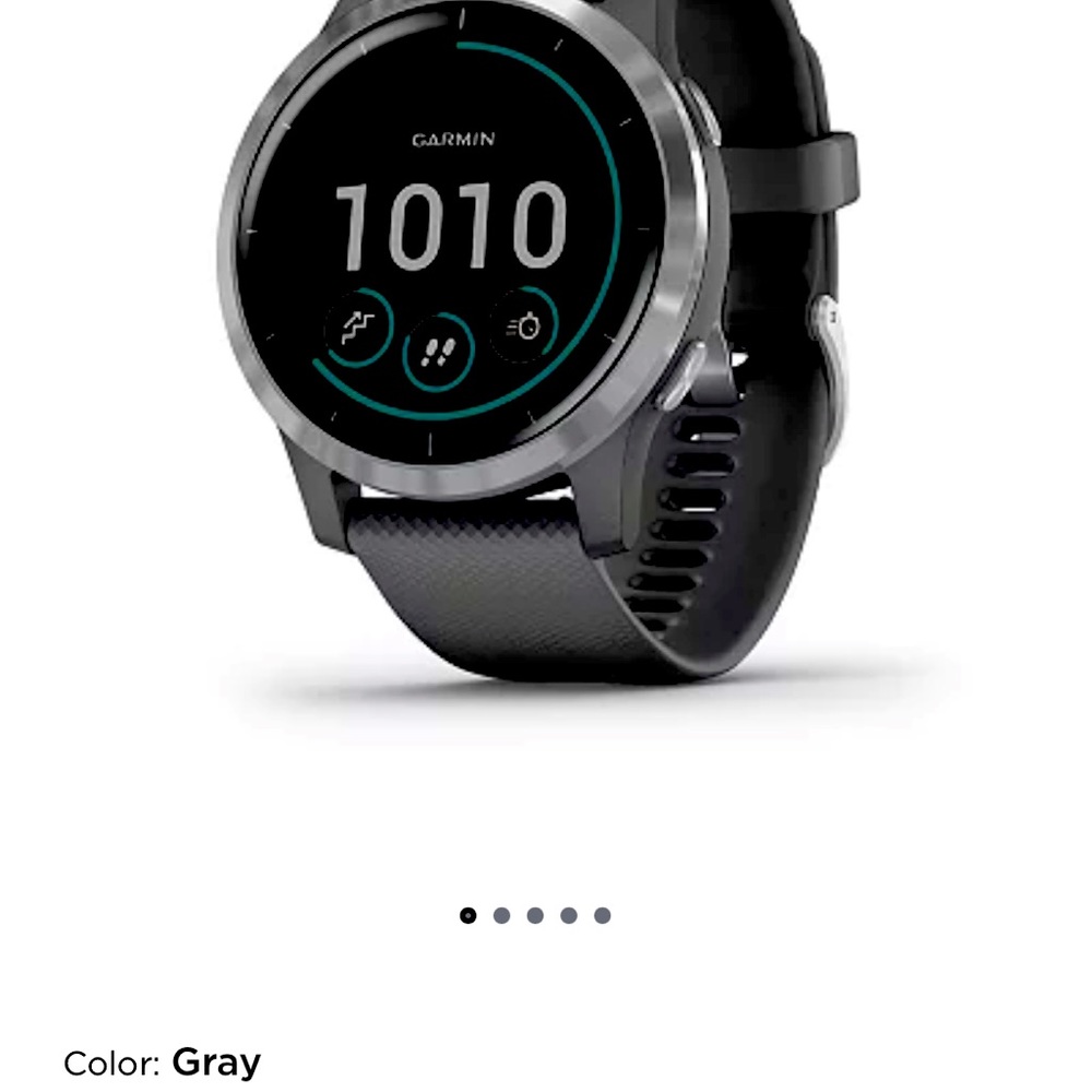VivoActive 4 Garmin smartwatch with new charger